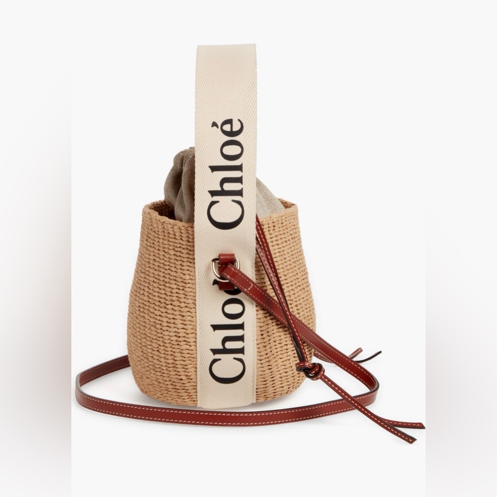 Chloe Small Woody Basket in Natural Fibers